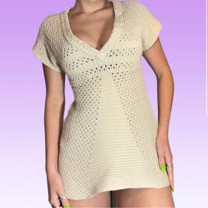 Calvin Klein Cream Tunic Sweater